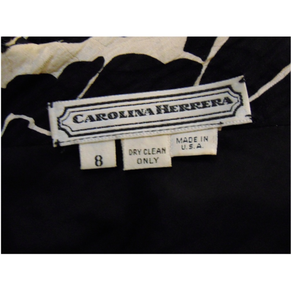 Vintage Carolina Herrera knee length dress Sz 8 - Picture 6 of 6